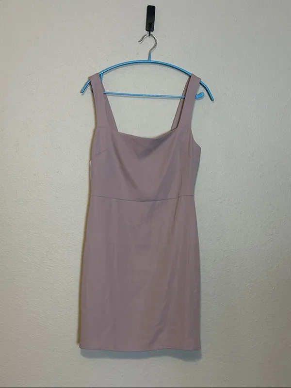 Aritzia BABATON ‎ 90s mini dress Fawn Pink Size 4 NWT - Image 3