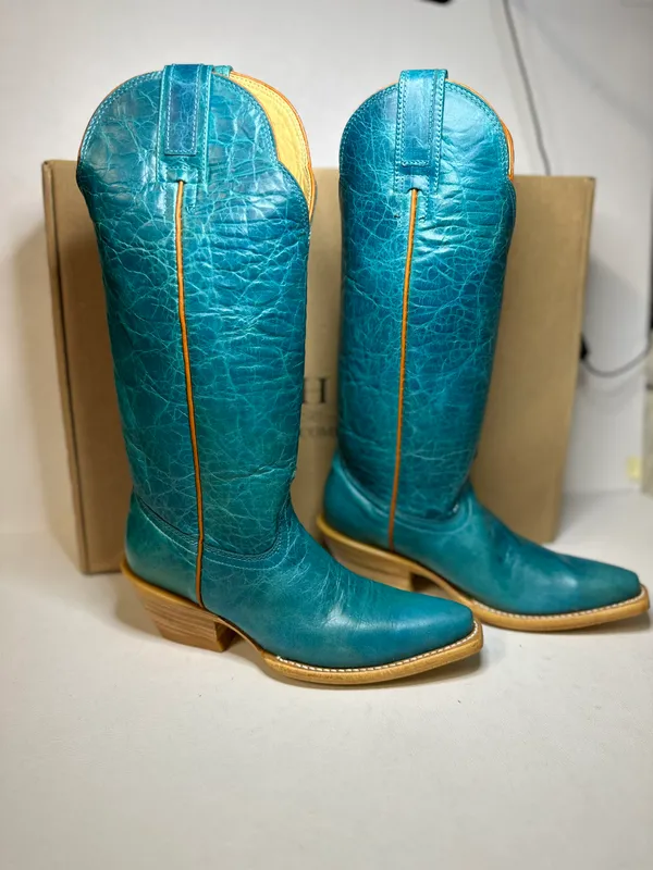 Redhawk Women's Western Boot - Jolene Turquoise casual classic outdoorsy stylish - Image 2
