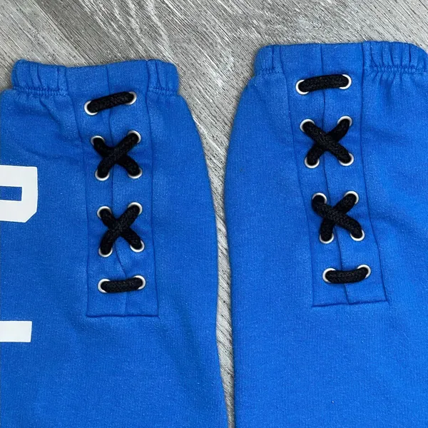 PINK Victoria’s Secret blue lace up joggers sweatpants Y2K Xs loungewear - Image 5