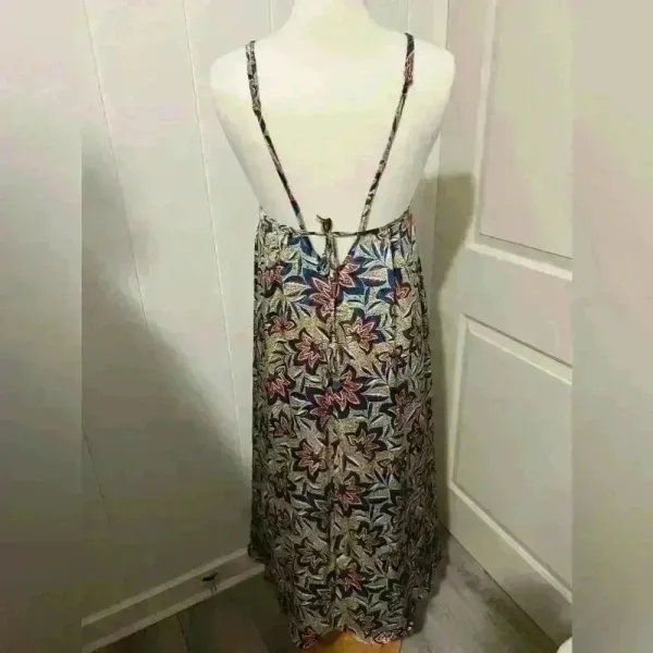 BISHOP +‎ YOUNG SAINT MARTIN HALTER MIDI SATIN FLORAL DRESS Size Small $108 - Image 2