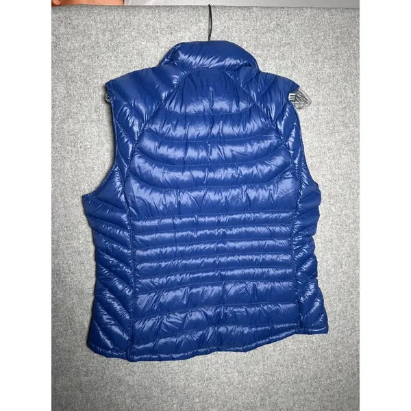Bernardo Large Womens Vest Goose Down Puffer Blue Sleeveless‎ Zip Packable - Image 4