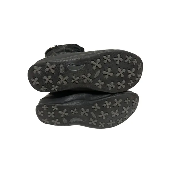 The North Face Primaloft Womens Fur Leather Mid Lace Up Snow Boots Black‎ SZ 8.5 - Image 4