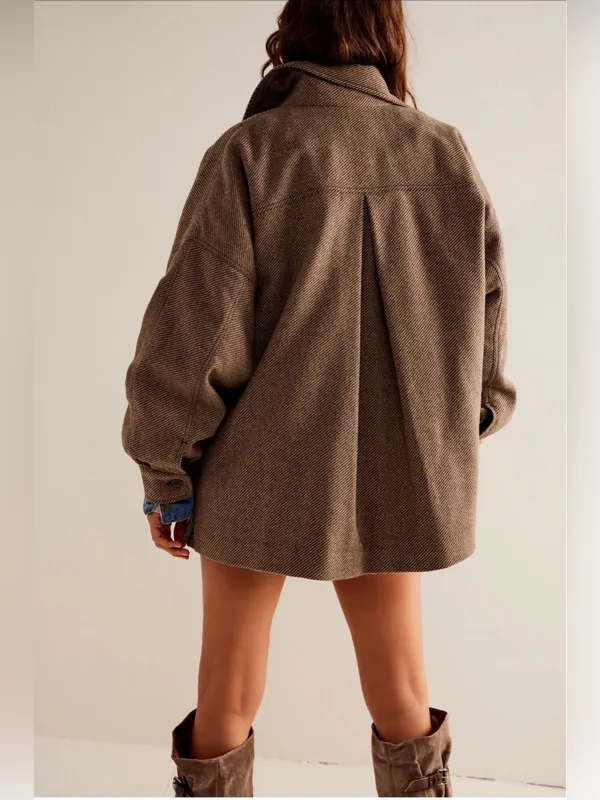 Free People Jessica Shirt Jacket Size L - Image 15