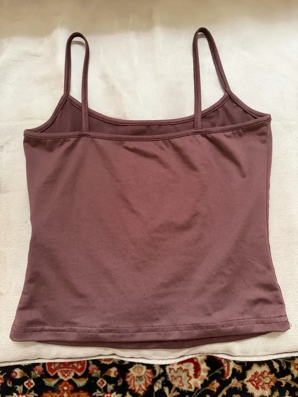 Brown Shein Cropped Tank Top - Image 2