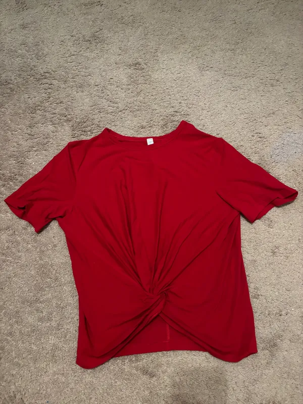 Lululemon Crescent Tee Dark Red - Image 2