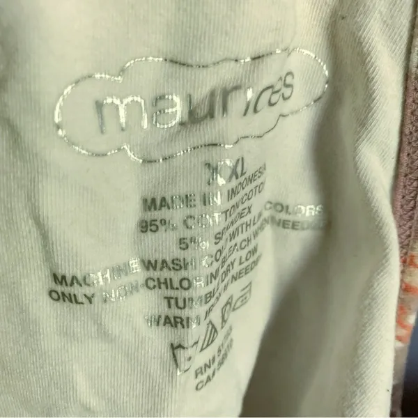 MAURICES Printed Racerback Tank w Built in Bra XXL - Image 4