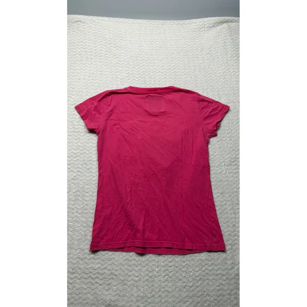 Abercrombie & Fitch Pink Graphic Tee Moose Applique Short Sleeve Shirt M 4740 - Image 2