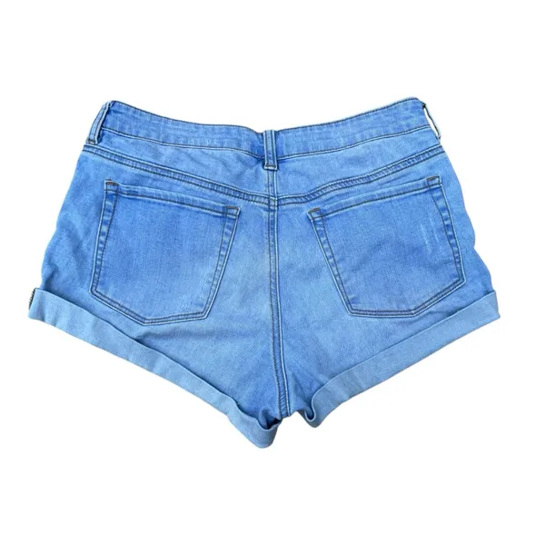 Pacsun‎ Blue Denim Women's Short Shorts high rise 2” inseam Size 26 - Image 5