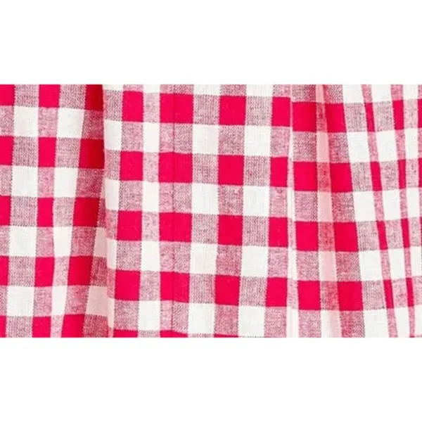 💕WAYF x Styled Coco!💕 Gracie Gingham Linen-Blend Midi Dress Red Gingham XL NWT - Image 11