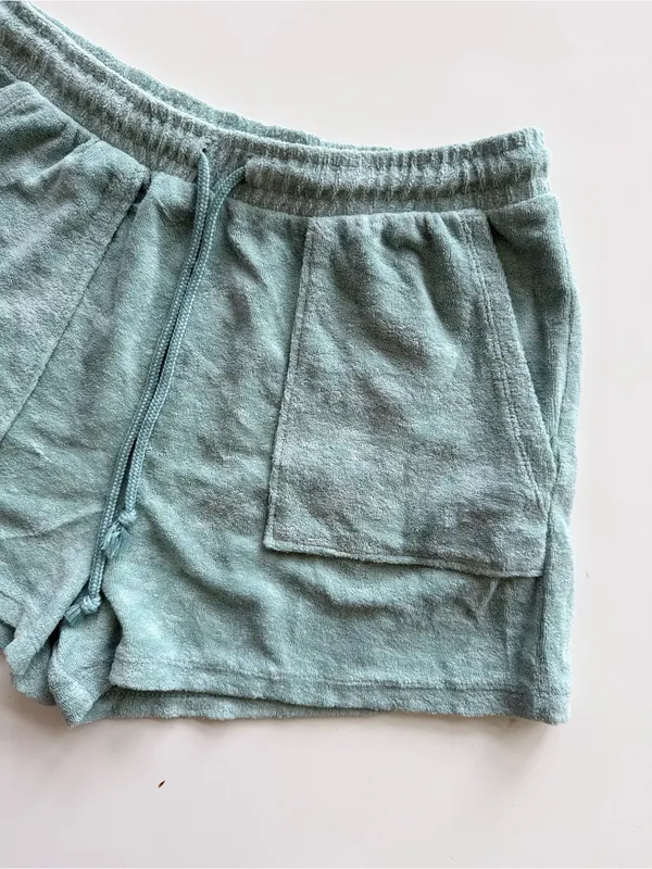 Zara Terry Cloth Hi-Rise Shorts Size Large - Image 3
