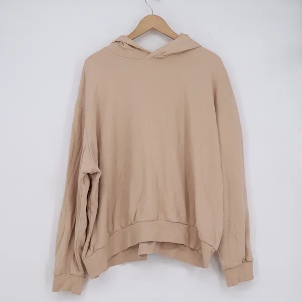 H&M Divided Basic Hoodie Tan Beige Oversized Sweatshirt XXL - Image 2
