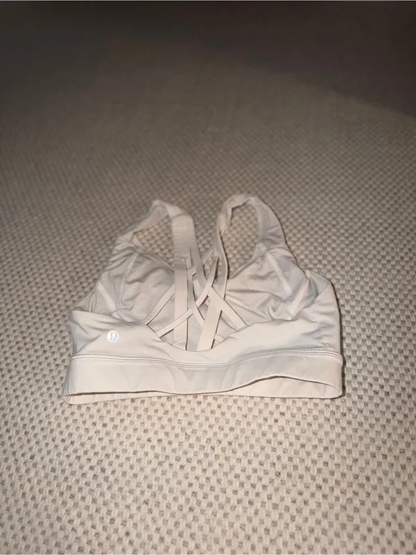 lululemon athletica White Scoop Sports Bra - Image 4