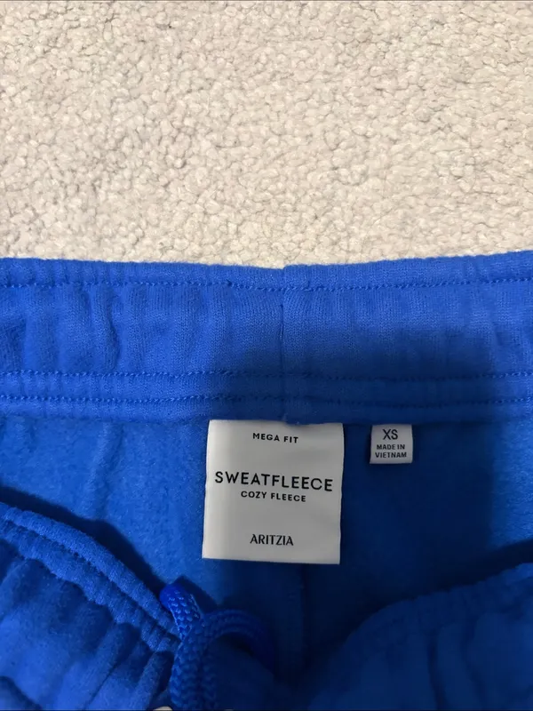 Aritzia Royal Blue Sweatfleece Joggers - Image 2