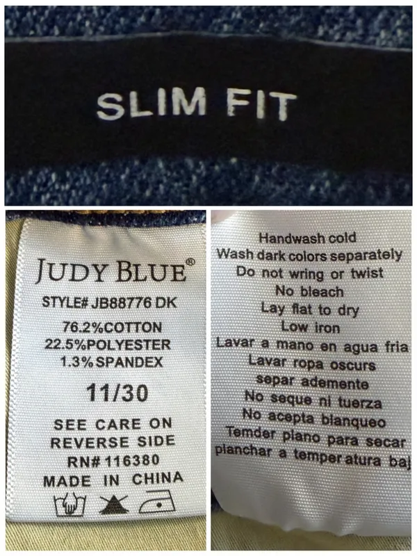 Judy Blue Slim Fit Women’s Jeans Size 30 Stretch Distressed Medium Wash Denim - Image 9