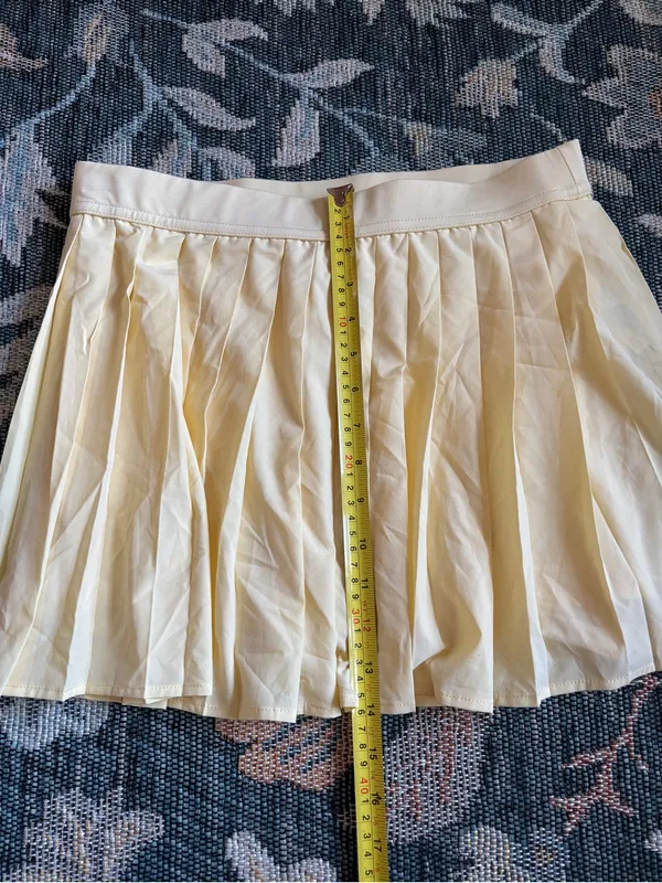 Butter Yellow Pleated Active Skort - Image 2