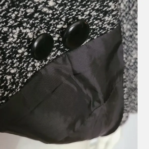 Bill Burns New York Wool Blend Jacket Blazer black Marled Pockets Button Sz 10‎ - Image 6