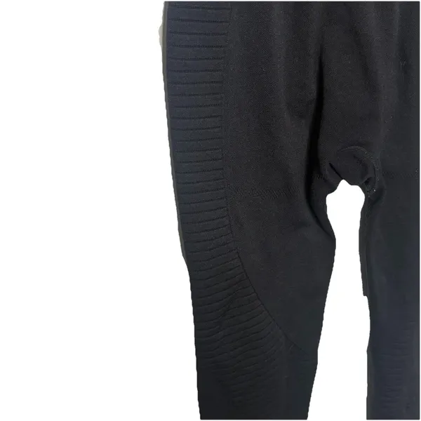 Gymshark Black Leggings High Rise Compression Stretch Active Yoga Womens - Image 3