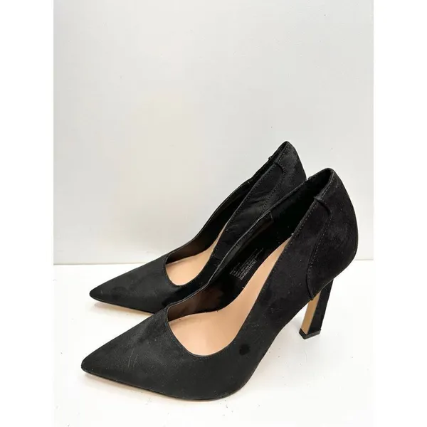 Abound Black Faux Suede Pointed Toe Pumps‎ Heels Size 5.5M - Image 2