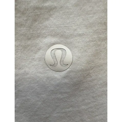 Lululemon Womens‎ White Racerback Tank Top Pleated Back Activewear Yoga Small - Image 3
