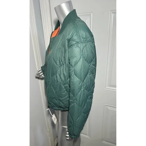 Marine Layer Avalon Lightweight Quilted Bomber Jacket Rainforest Green M NWT - Image 9