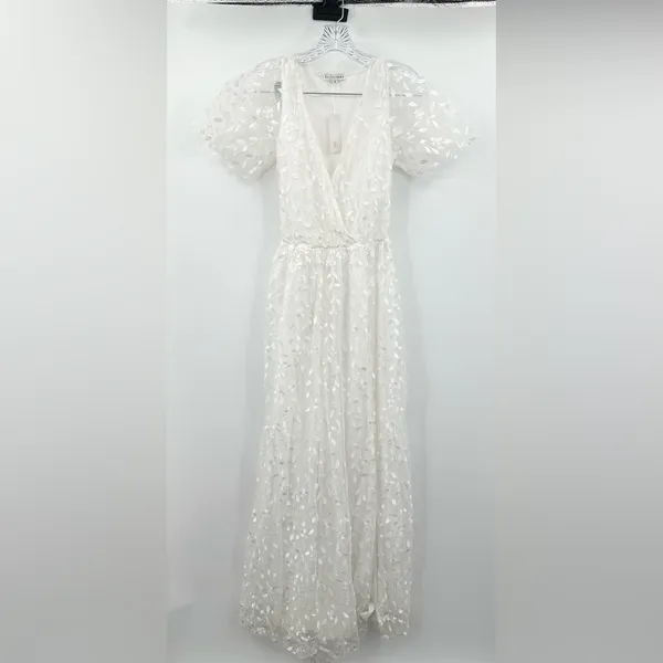 Baltic Born Marseille Lace Dress‎ White Maxi Size Small - Image 3