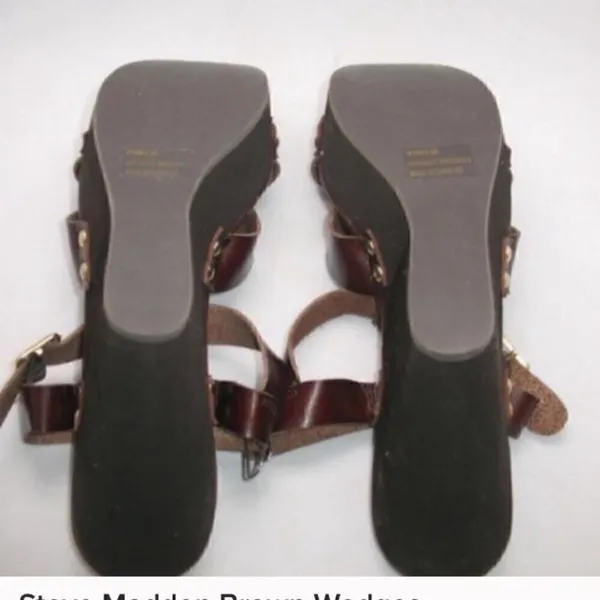 Steve Madden Brown Platform Wedges - Image 6