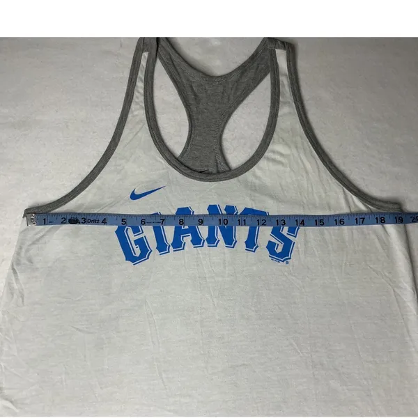 Nike Dri-FIT San Francisco Giants Tank Top Gray Racerback MLB Women Large‎ - Image 4