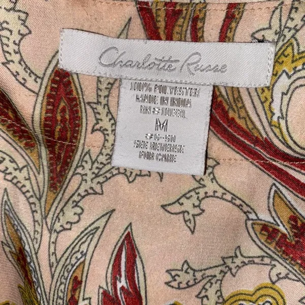 Charlotte Russe Paisley Vintage Wrap Tank Top - Image 4