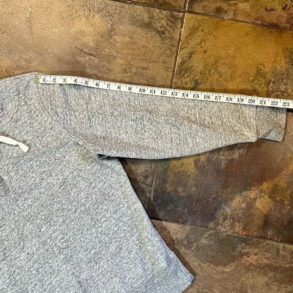 Old Navy Gray Lace Up Sweatshirt Large - Image 4