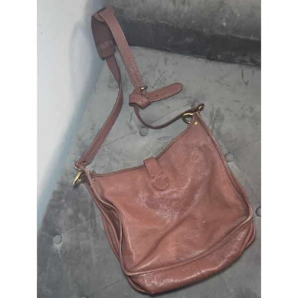 Frye Brown Leather Crossbody Bag - Image 5