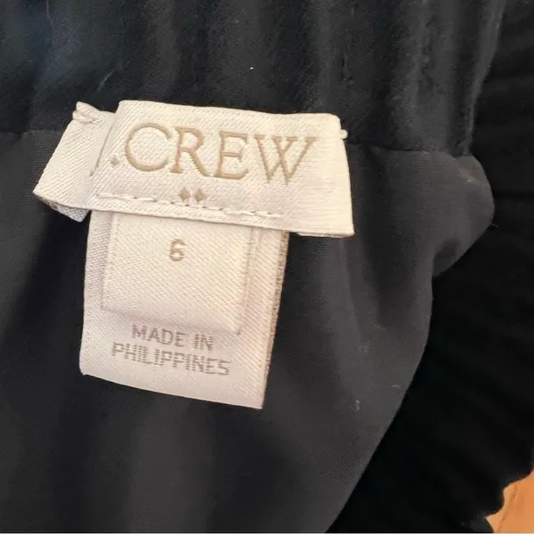 J. Crew Factory Women's Size 6 Sidewalk Skirt Black Wool Blend Pockets 95435‎ - Image 11