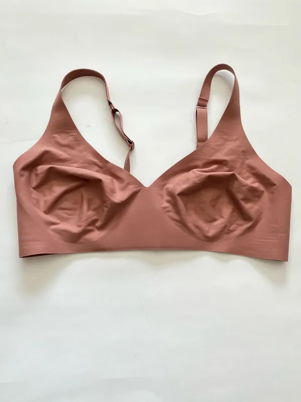Bombas No Show Plunge Bralette Coco Plum Size Women’s Large - Image 2
