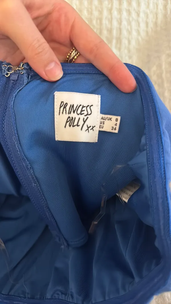 Royal Blue Princess Polly Corset Top - Image 4
