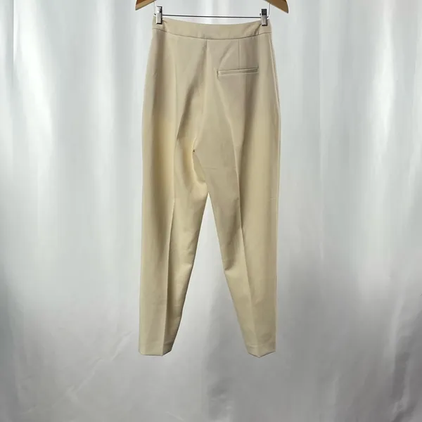 Zara‎ High Waist Trousers in Ivory Size Small - Image 7