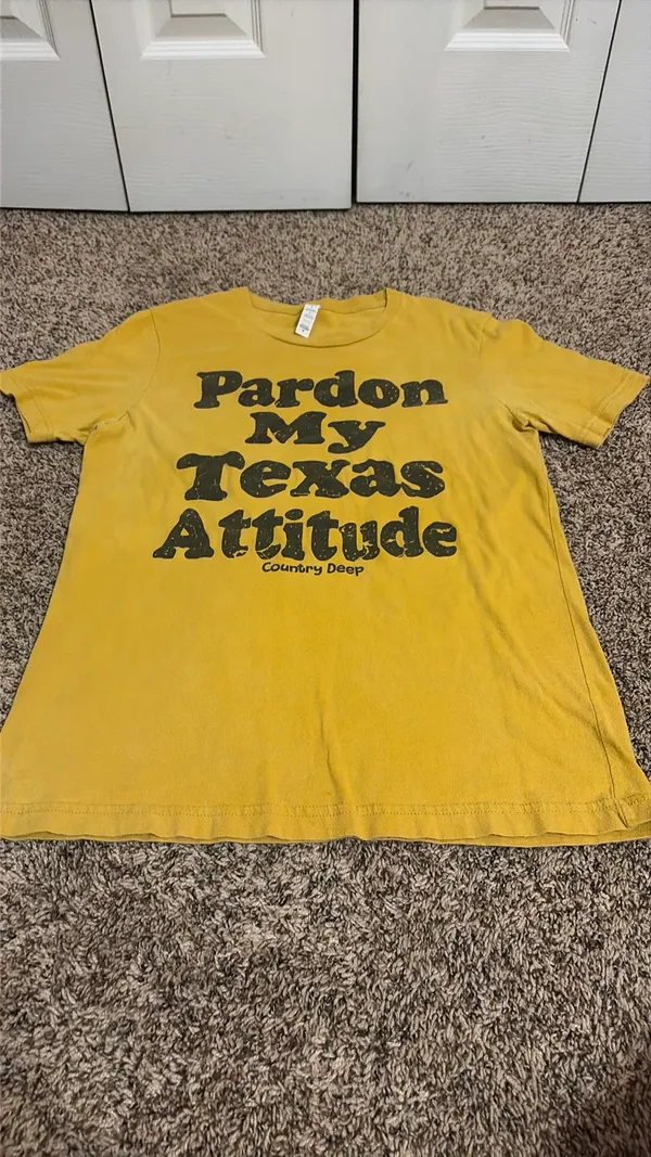 Southern tshirt Yellow Size M - Image 3