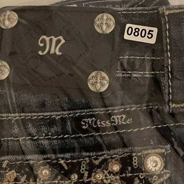Miss Me Jeans‎ Women's Size 26 Signature boot cut Denim Embellished Pockets - Image 8