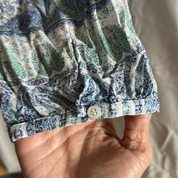 Chico's Crosby Multicolor Paisley Blouse 💙 - Image 4