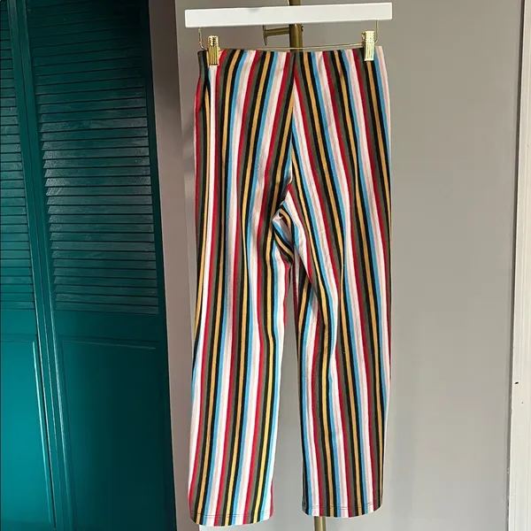 Urban Outfitters Striped Wide Leg Cropped Pants – XS | Retro Statement - Image 8
