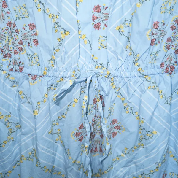 New Loft Blue Tuilerie Balloon Sleeve Pocket Midi Dress Size Small - Image 3