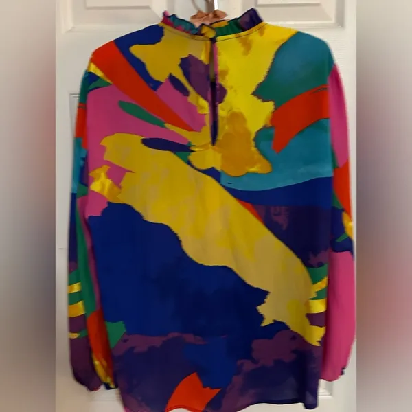 NewYork & Company multicolored Blouse XL - Image 2