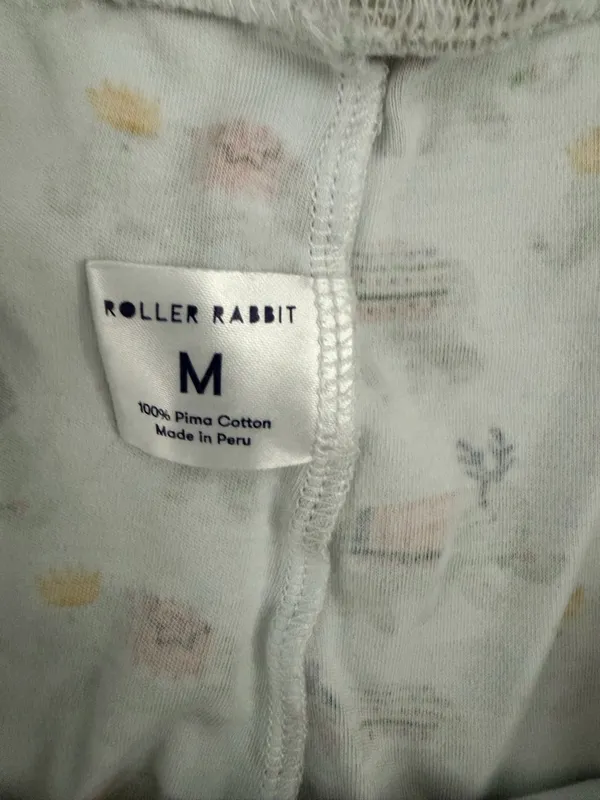 Roller Rabbit Hathi Christmas elephant print pajama pants M - Image 4