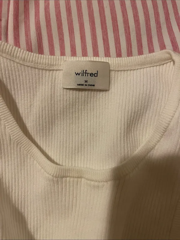 Aritzia Wilfred Clutch Ribbed Sweater Top - Image 7