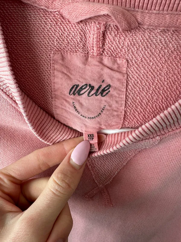 Pink aerie oversized crewneck - Image 3