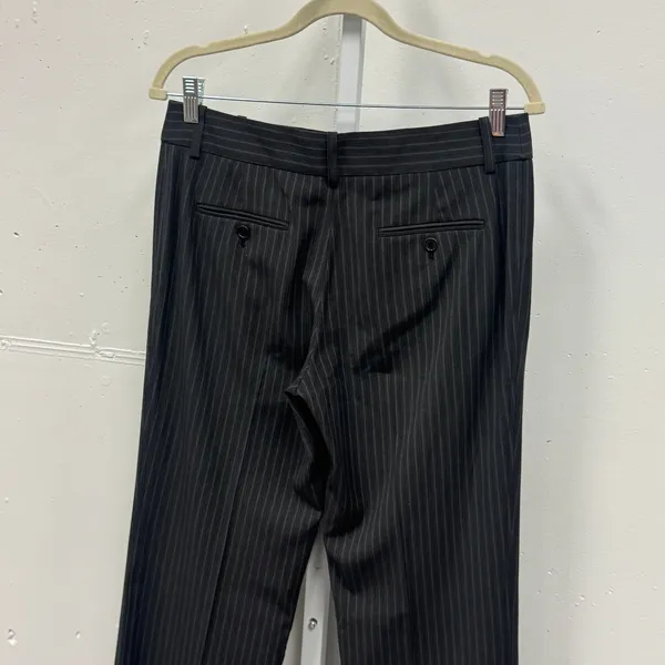 BCBGMAXAZRIA Pinstripe Straight Leg Dress Pants Trousers Mid Rise Office Wear - Image 5