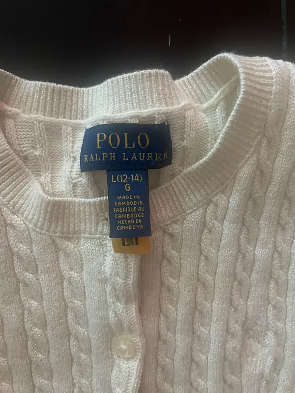 Girls Polo Cardigan ( 12-14 Large) - Image 9