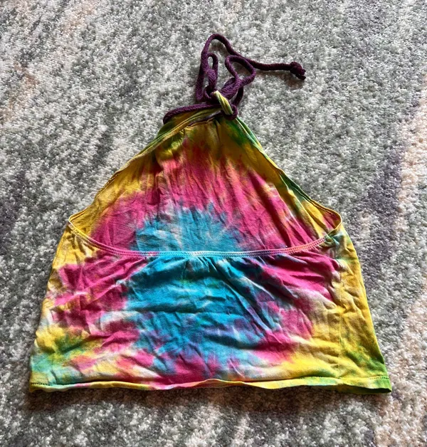 Tie Dye Halter Top Size M - Image 2