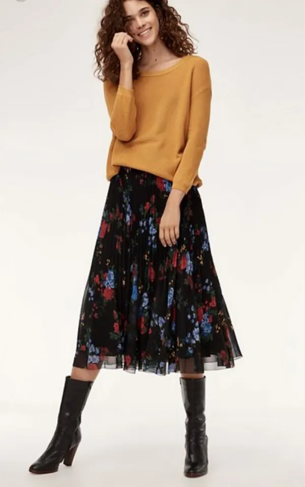 Aritzia Floral Maxi Skirt - Image 3