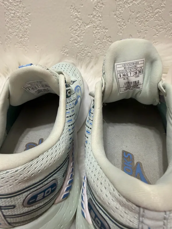 Brooks Glycerin GTS 20 Women’s Running Shoes Gray Blue Size 9 Stability Sneakers - Image 5