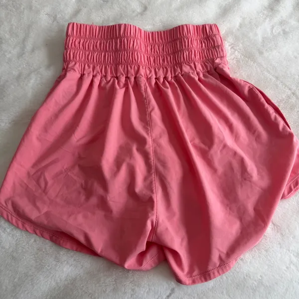 Nike Dri-Fit Ultra High-Waisted 3” Shorts Pink Size Small - Image 7