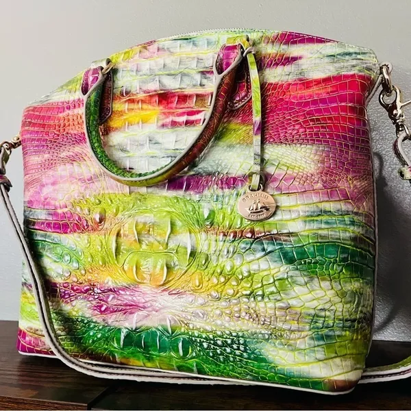 Brahmin Duxbury Satchel Delight Melbourne Multicolor Leather NWT - Image 3